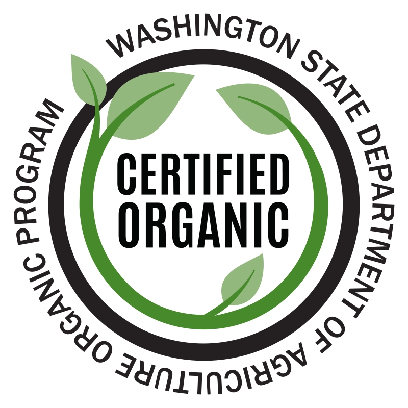 Mount Rainier Ecofarm Organic Seal by WSDA